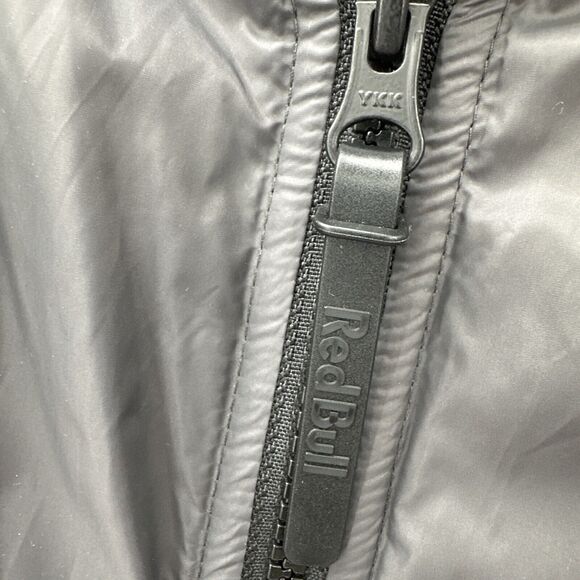 Red Bull Distribution Jacket Mens 3XL Gray Full Zip Lined Long Sleeve Bomber - Picture 4 of 11